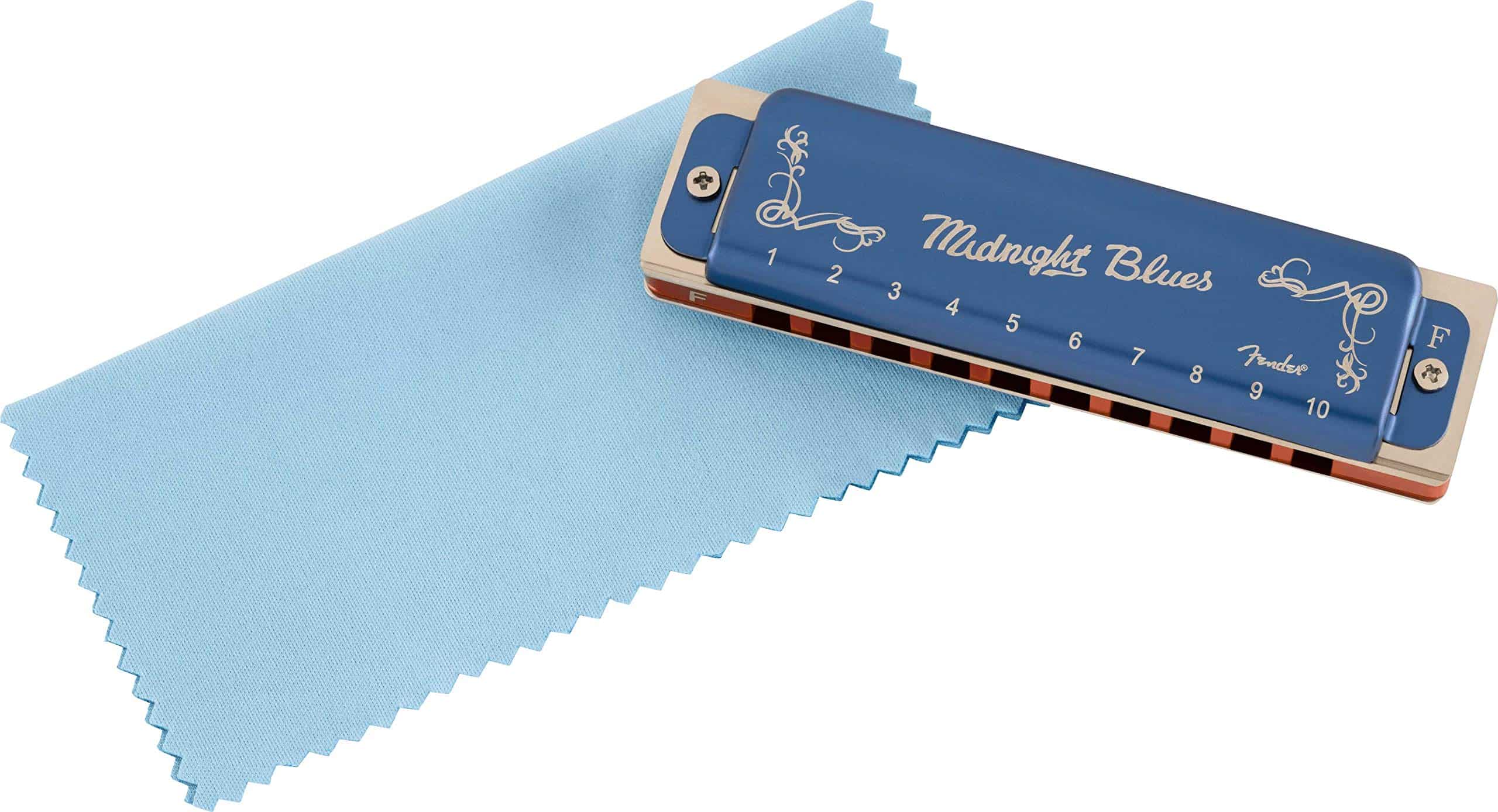 Armónica Fender Midnight Blues - Tonos en F Paquete con - Imagen 4