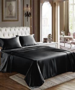Juego de Sábanas de Satén King Size CozyLux - 4 Piezas con