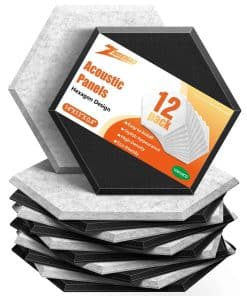 12 Pack Paneles Acústicos Densidad Alta 14"X13"X 0.4"