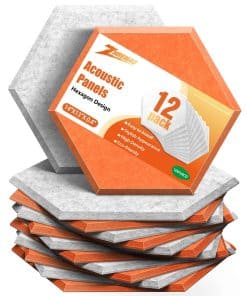 12 Paquete de Paneles Acústicos de Alta -s Naranja