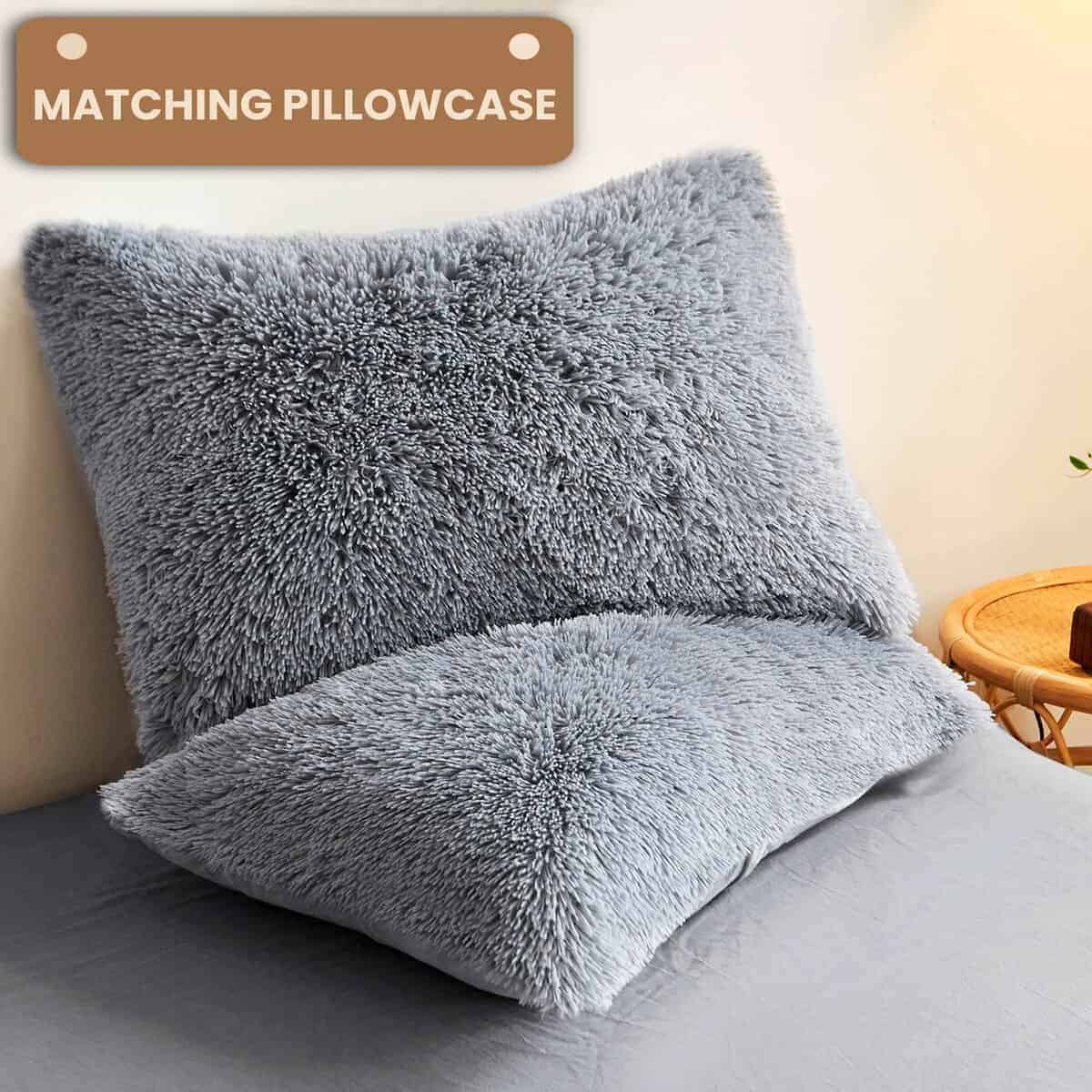 Set de funda nórdica de piel de imitación peluda de lujo - Imagen 5