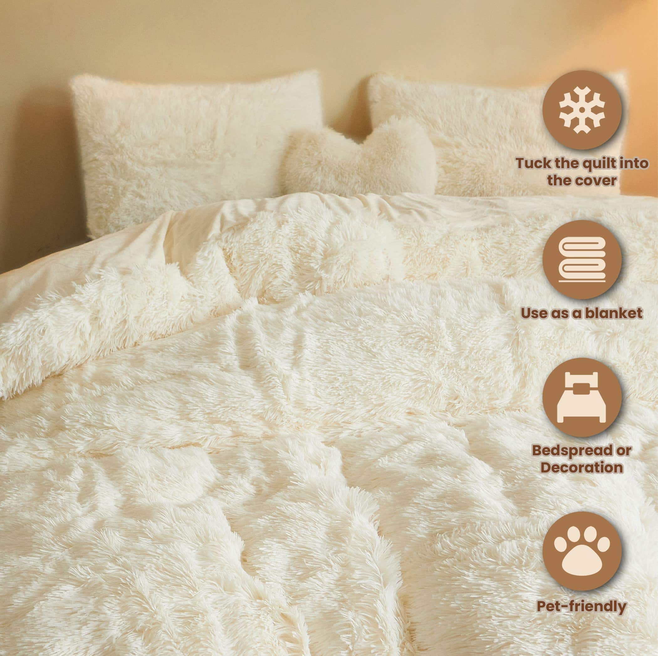 Juego de Funda Nórdica de Piel Falsa MEGO de Lujo, Ultra - Imagen 3