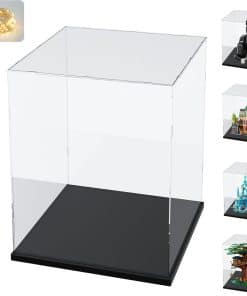 Caja de exhibición de acrílico transparente engrosado con