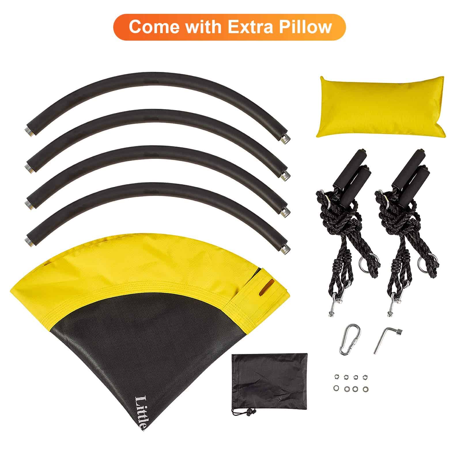 Columpio en forma de platillo para niños, LITTLELOGIQ de 40 - Imagen 9