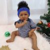 Muñeca Bebé Reborn Niña Negra de 22 pulgadas Aspecto