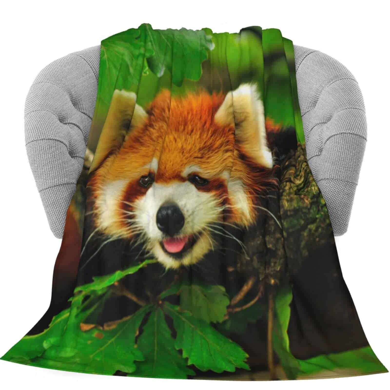 Manta de Tiro de Franela y Felpa con Estampado de Panda - Imagen 3