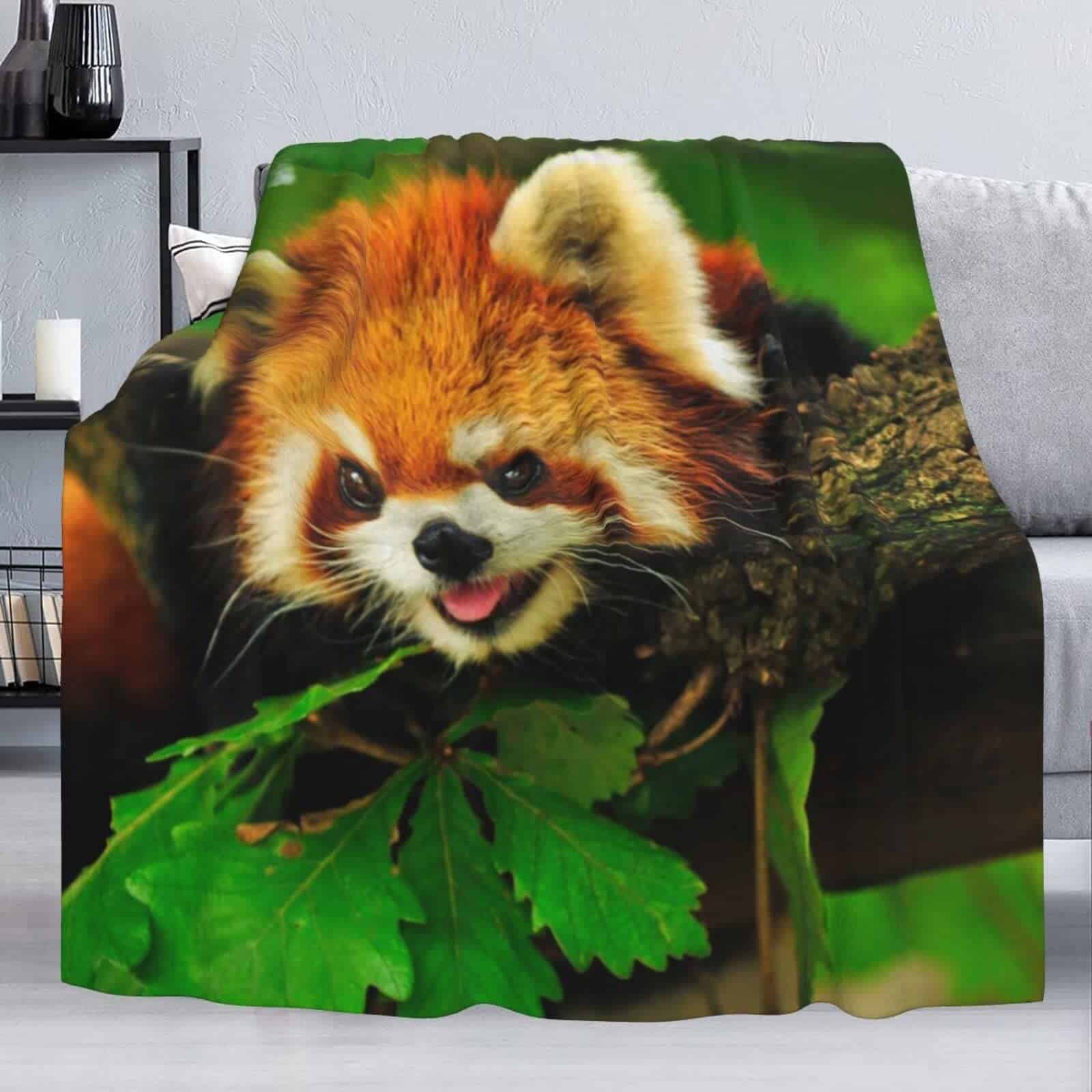 Manta de Tiro de Franela y Felpa con Estampado de Panda - Imagen 4