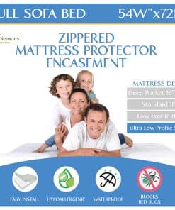 Protector de colchón de tamaño completo para sofá cama 54"