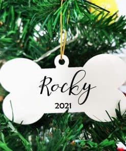 25 Pcs 4 Pulgadas Adornos de Navidad de Hueso de Perro de