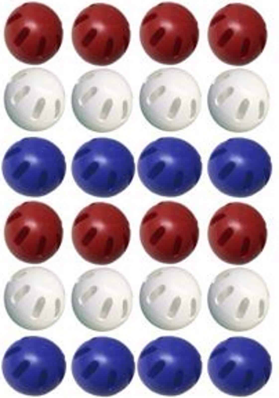 Paquete a granel de 24 pelotas WIFFLE que incluye 8 pelotas