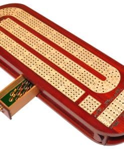 Juego de Tablero de Cribbage de Madera de 4 Pistas Palm
