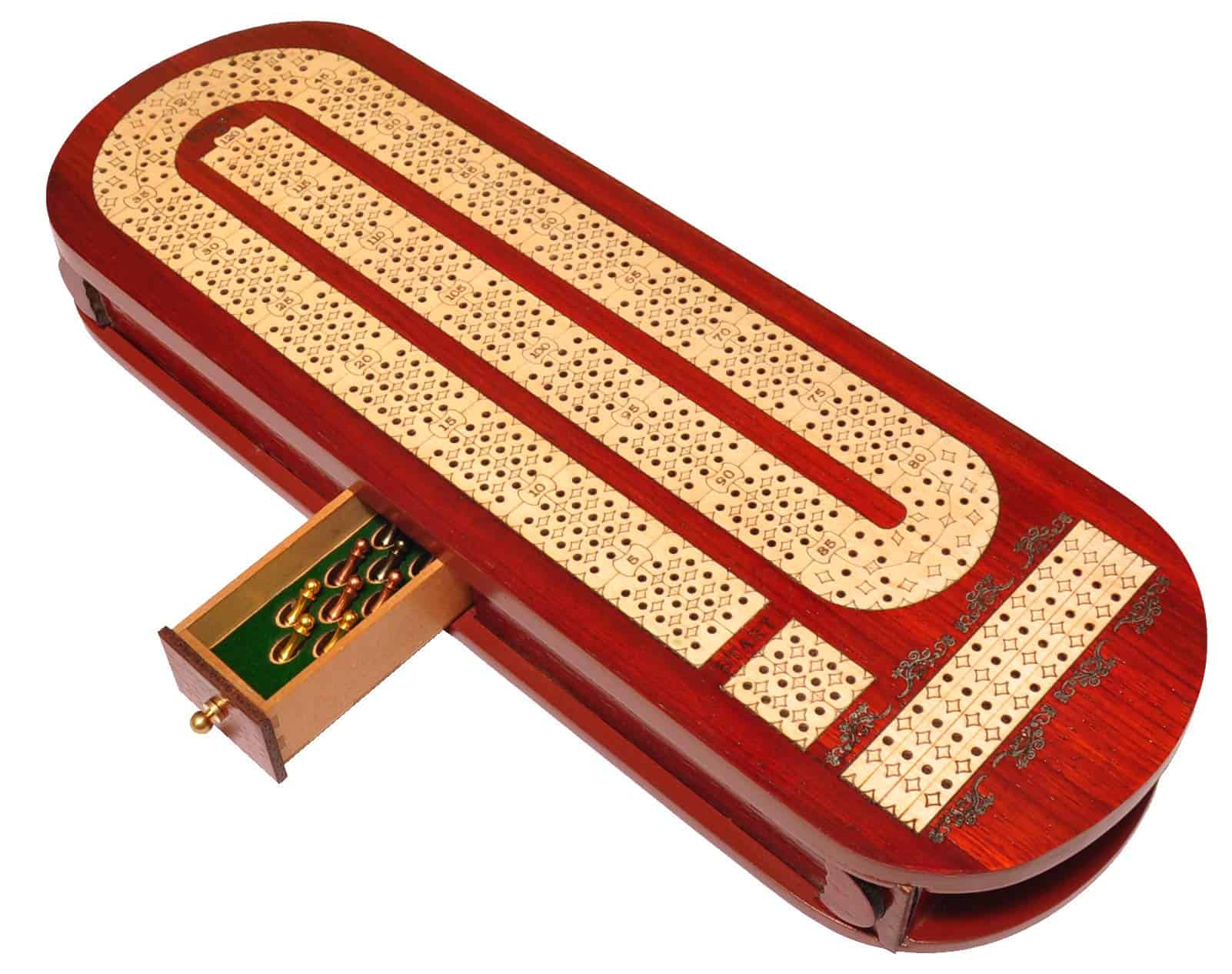 Juego de Tablero de Cribbage de Madera de 4 Pistas Palm