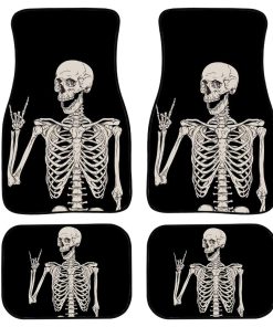 BIGCARJOB Juego de 4 Alfombrillas de Coche Divertidas en