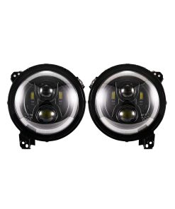 Faros LED de 9 pulgadas para Jeep Wrangler JL 2018-2023 con