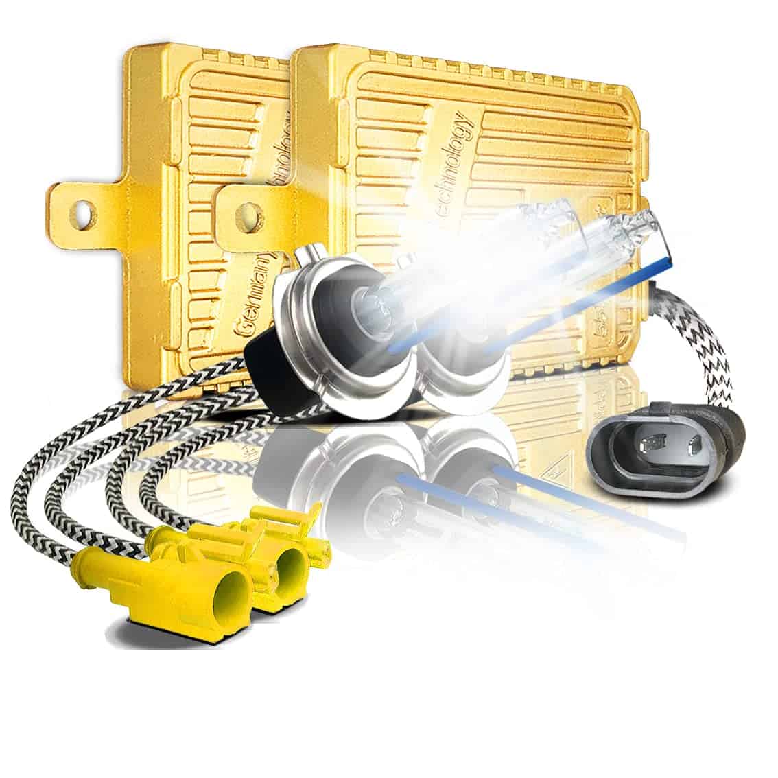 Juego de bombillas HID AC de 55W H7 6000K de alta