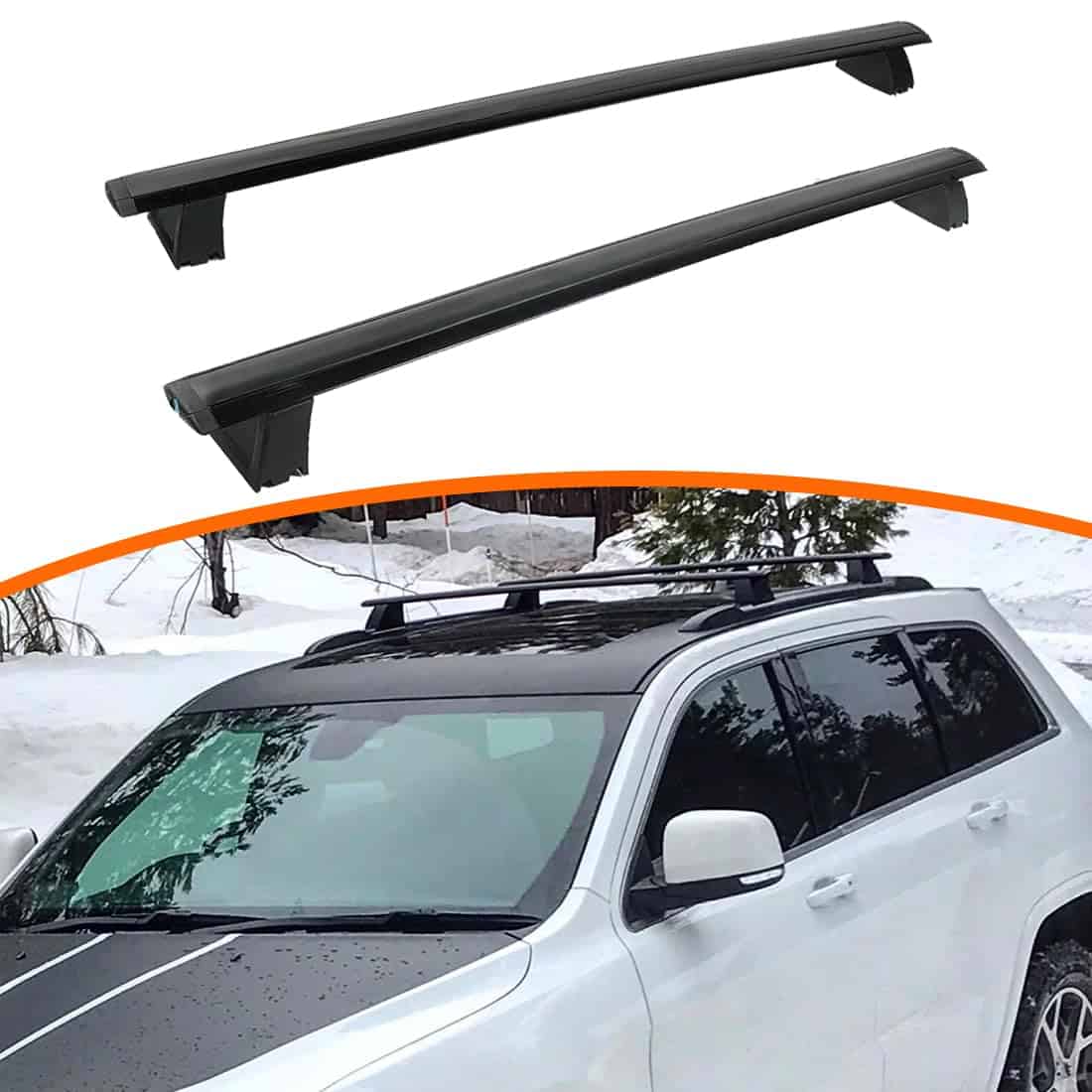 Barras transversales del portaequipajes -Negro