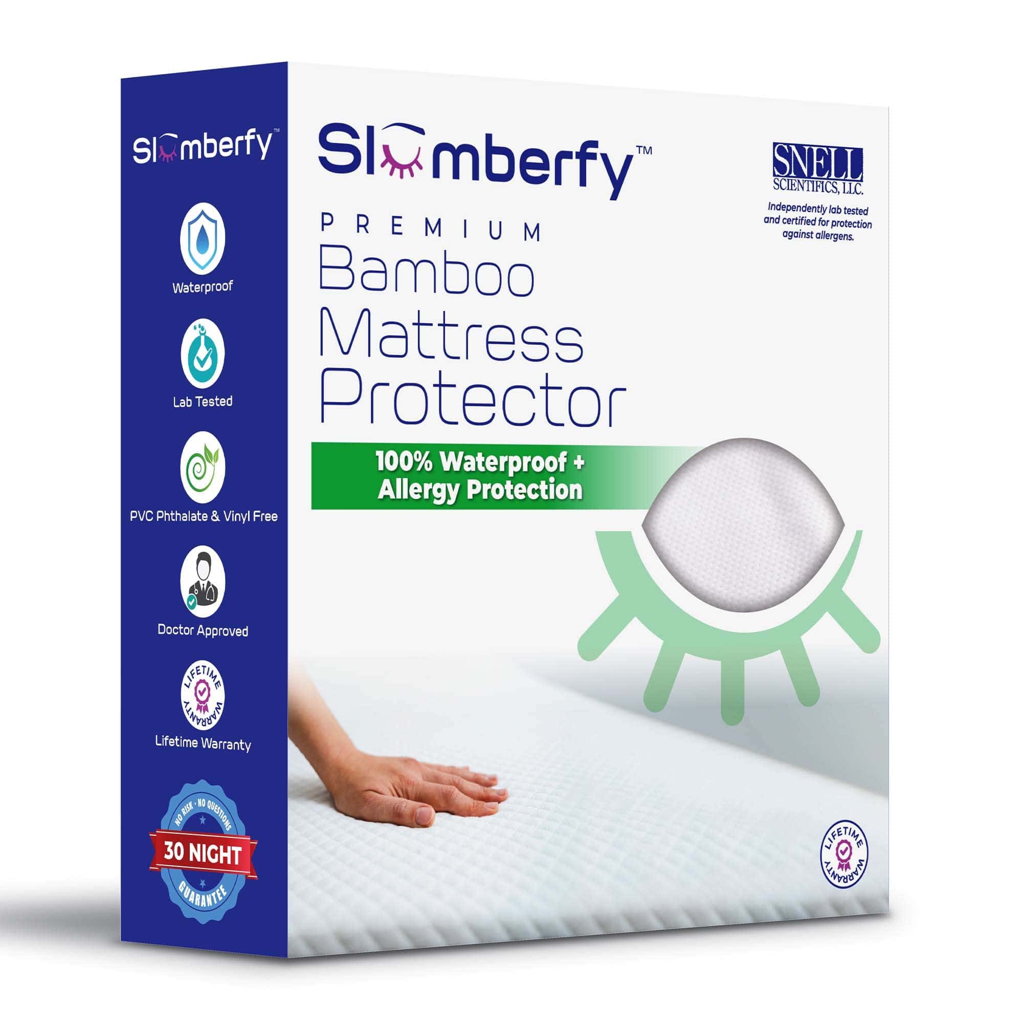 Protector de colchón impermeable de Slumberfy | Protector