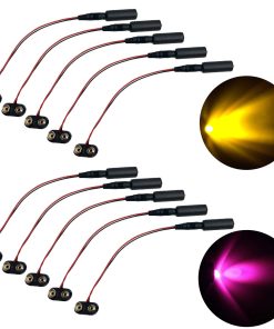 Luces de Efectos Micro 5 ámbar y 5 moradas para utilería y