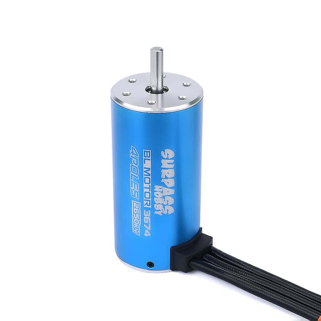 Motor Brushless Sensorless Surpass Hobby 3674 1580KV Eje de
