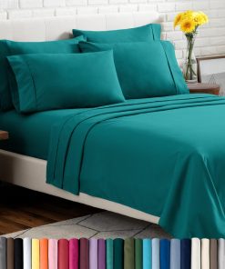 Juego de sábanas Twin XL de Bare Home - -Esmeralda