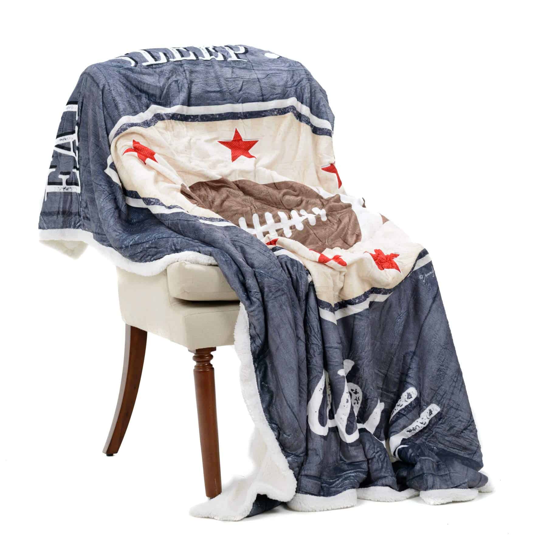 Manta de Franela y Sherpa de Doble Capa - -Football) - Imagen 3