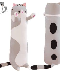 Almohada Larga de Peluche de Gato SNOWOLF 130cm Almohada de