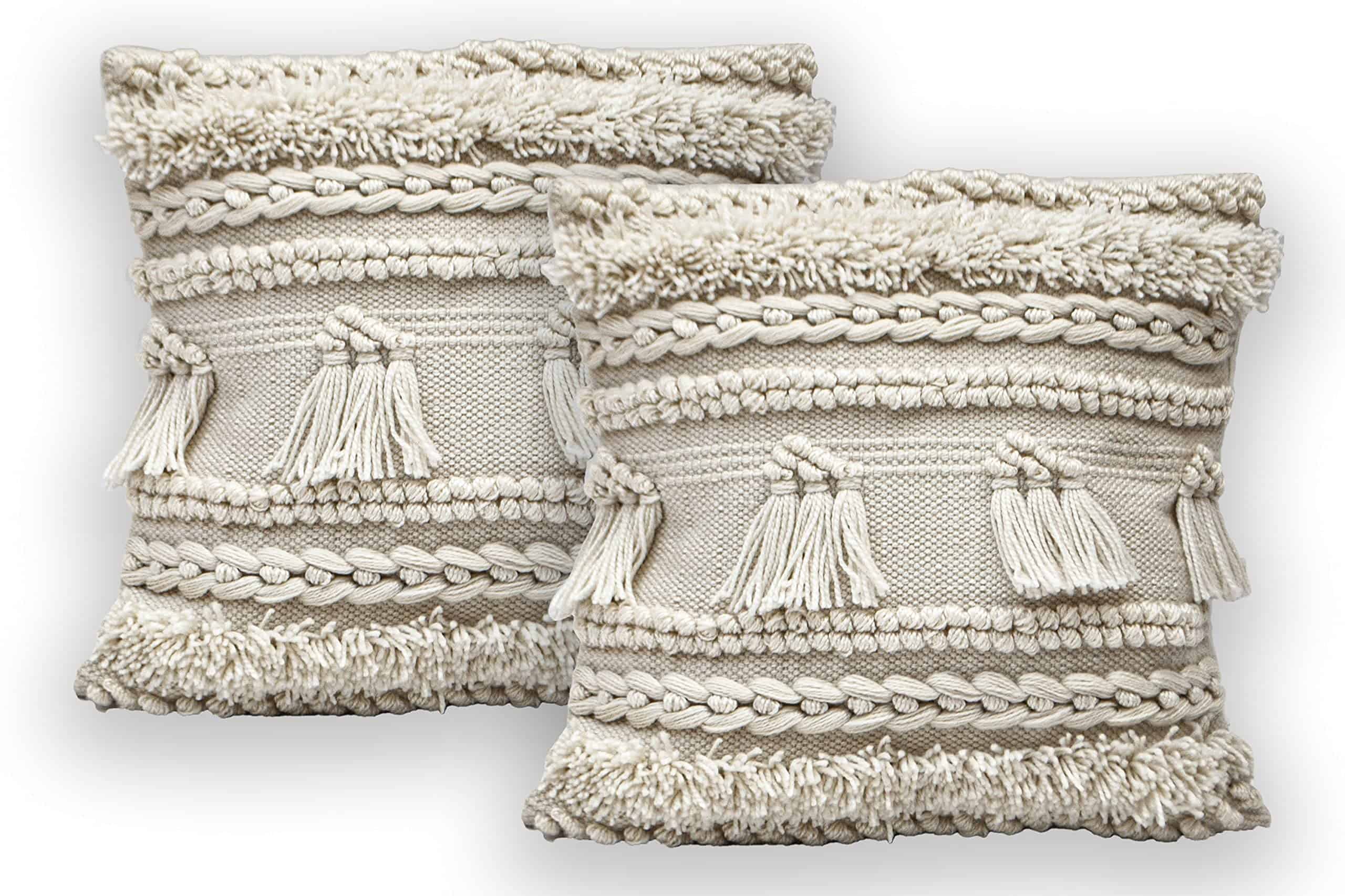 Chardin home: Baymont - Fundas de Cojín Decorativas Tejidas