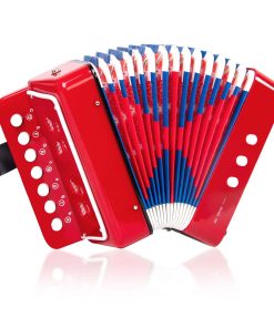 Acordeón de Botones, Caballo 10 Teclas -Rojo