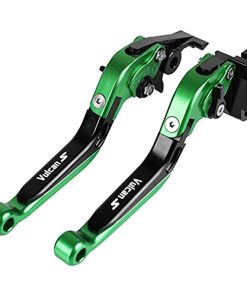 Juego de Palancas de Freno y Embrague Plegables y -Verde+Neg
