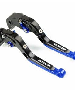 Juego de Palancas de Freno y Embrague Plegables -Negro+Azul