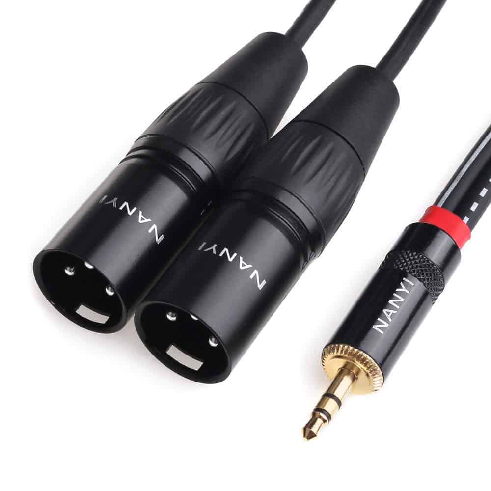 Cable Divisor de Micrófono XLR NANYI, Cables de Audio 3.5mm