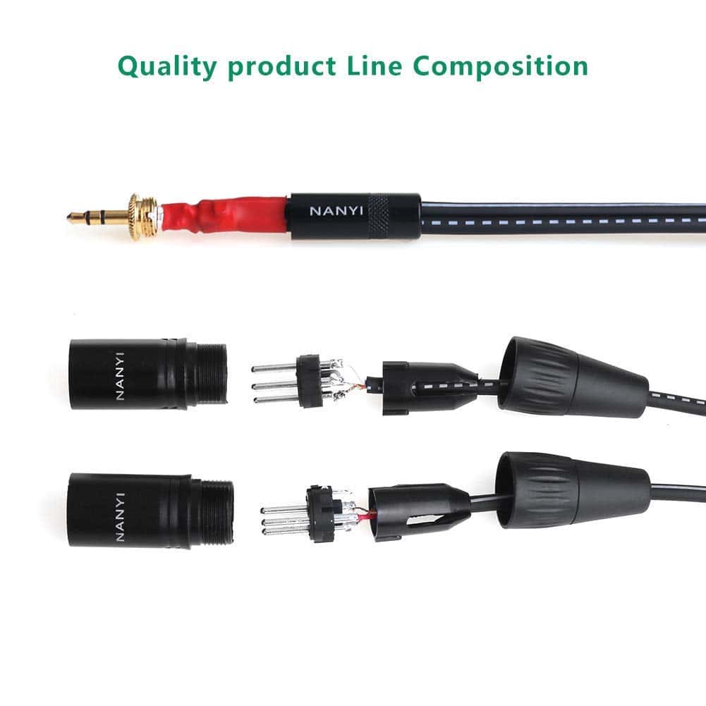 Cable Divisor de Micrófono XLR NANYI, Cables de Audio 3.5mm - Imagen 6