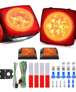 Juego de Luces LED para Remolque Cuadradas Nilight 2PCS con