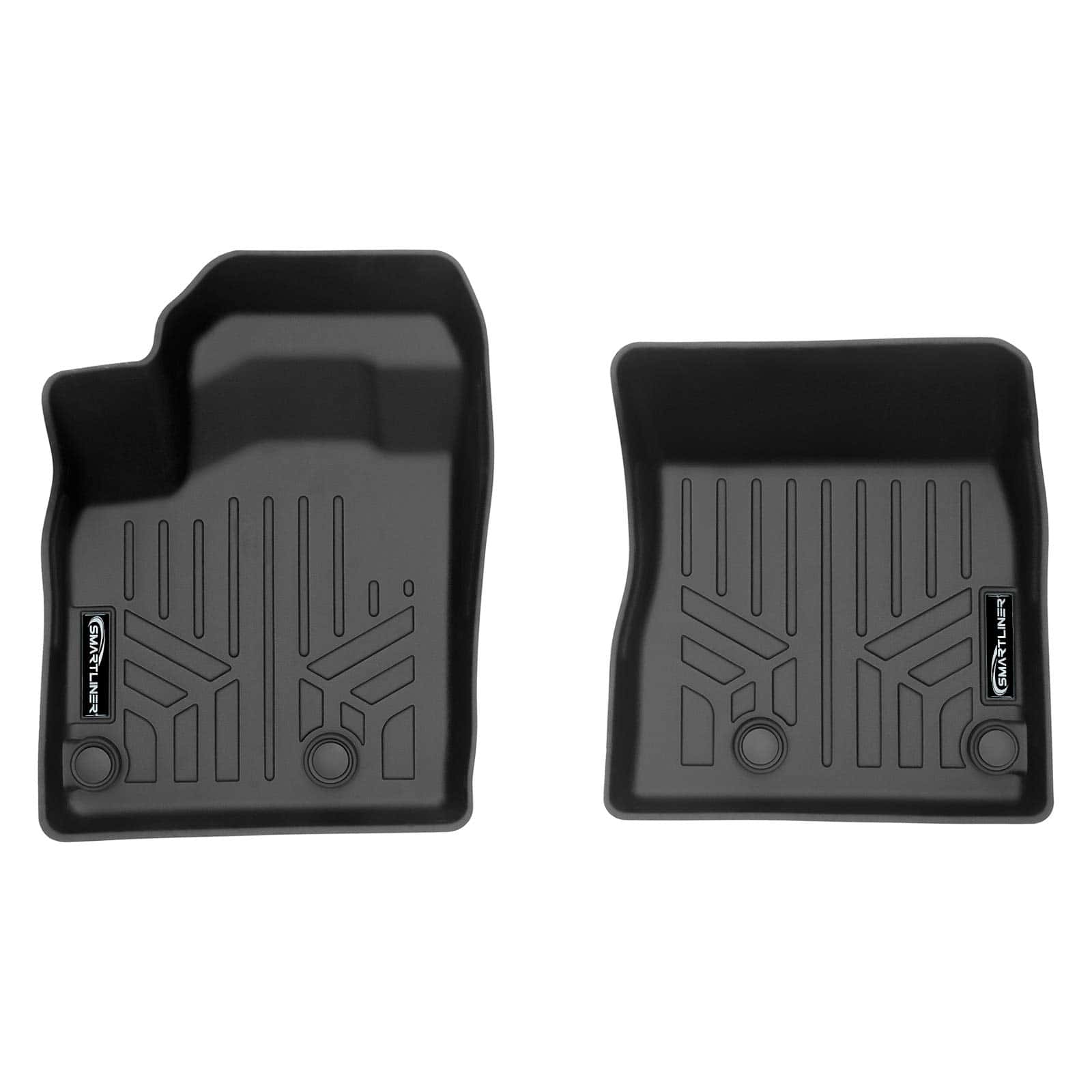 Set de tapetes de piso negros a medida para la primera