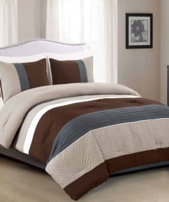 Juego de Edredón Moderno de 3 Piezas para Cama King.