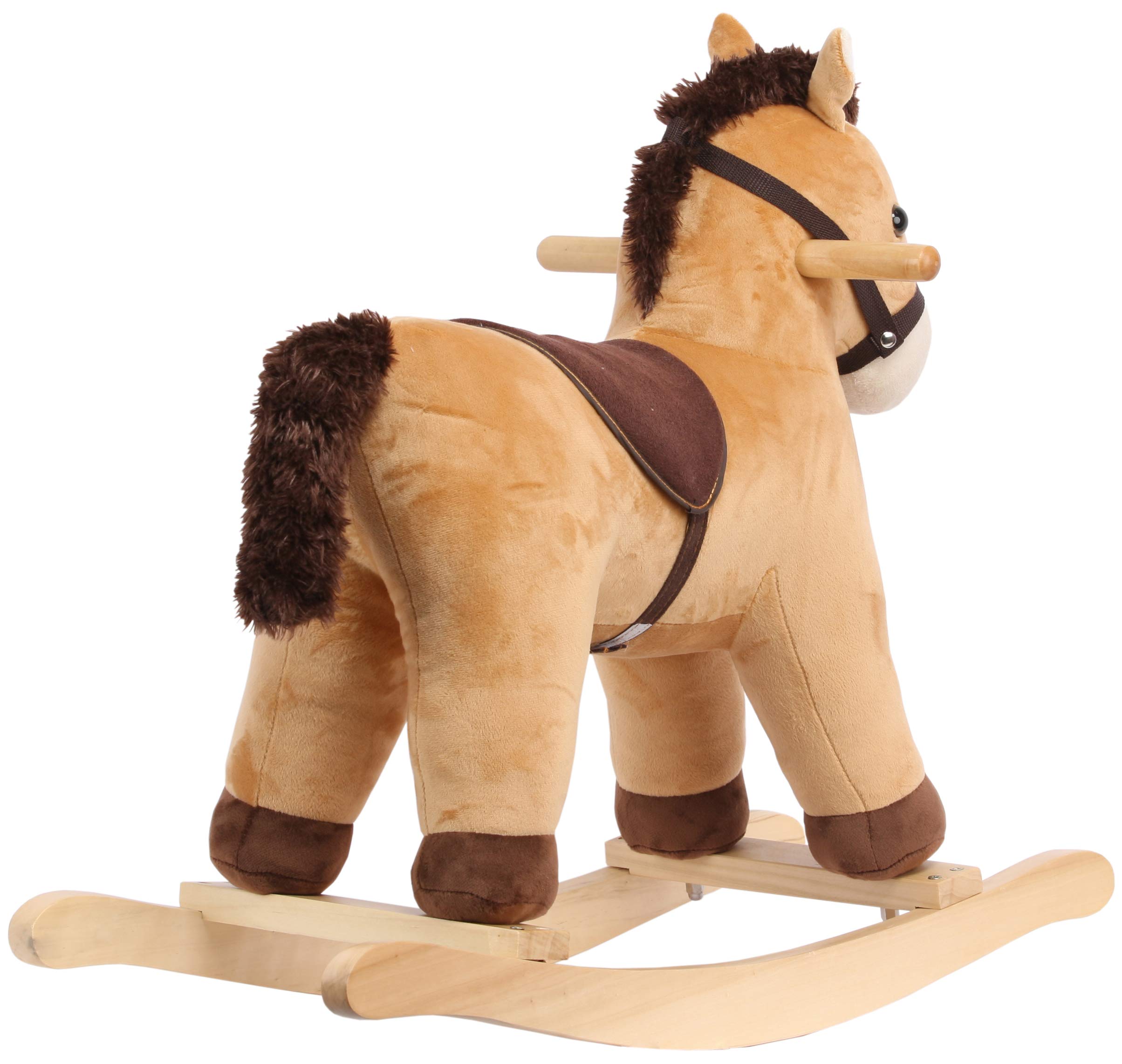 Caballito de Peluche, Caballo Mecedor Relleno Suave, Animal - Imagen 4
