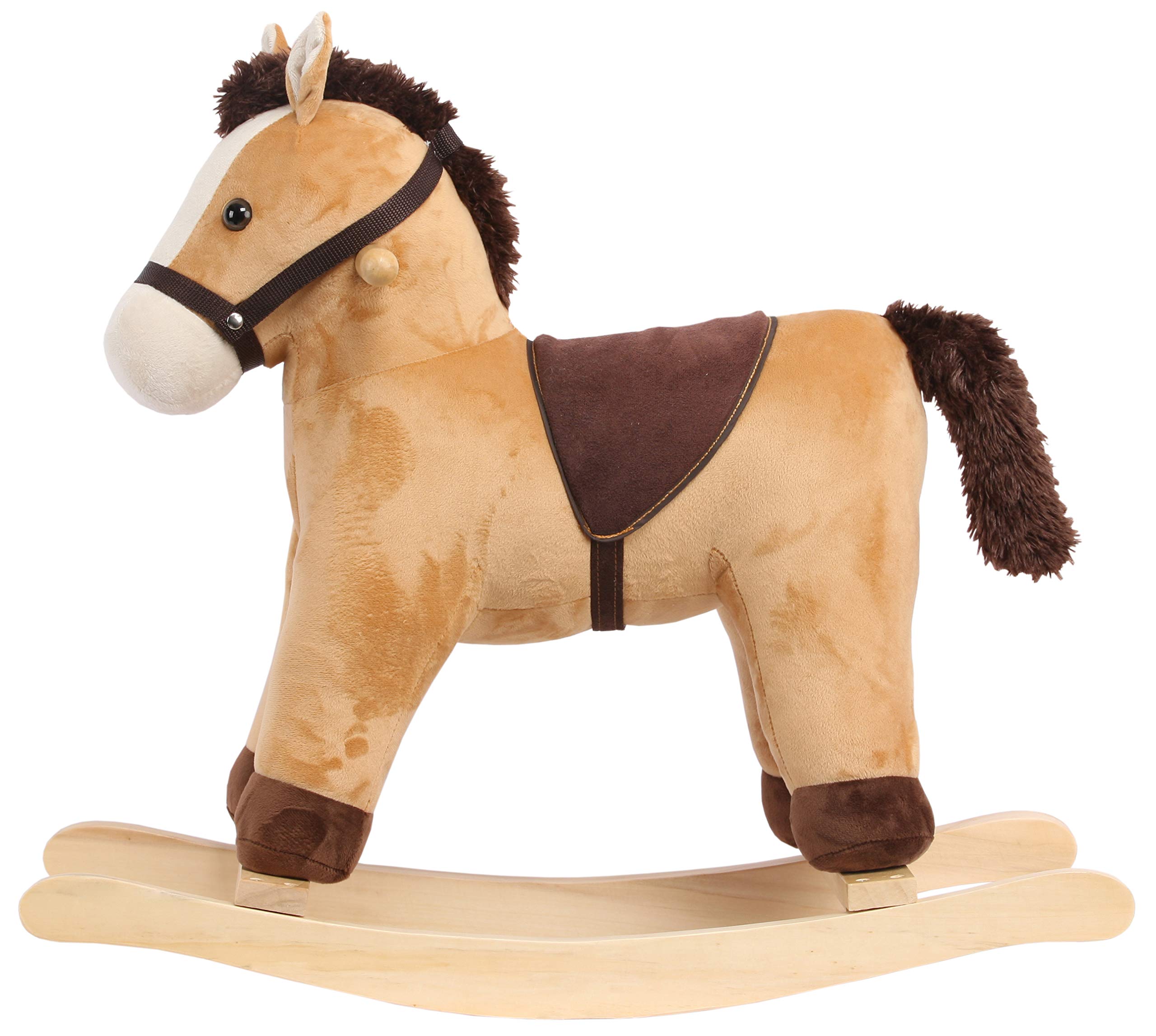 Caballito de Peluche, Caballo Mecedor Relleno Suave, Animal - Imagen 3