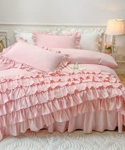 Juego de Funda Nórdica con Volantes Waterfall Ruffle para