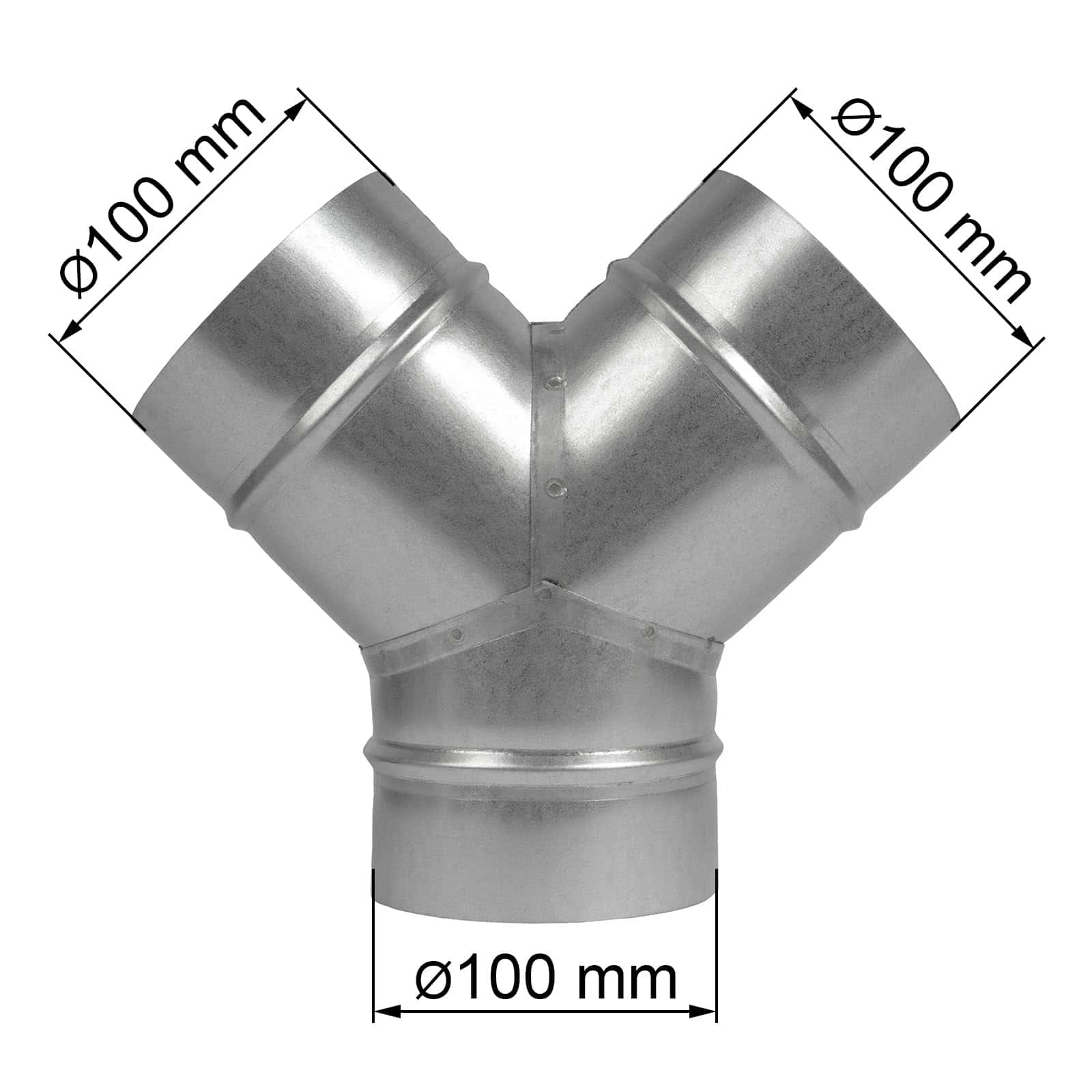 Conector de Conducto en Forma de Y de 4 Pulgadas - - Imagen 8