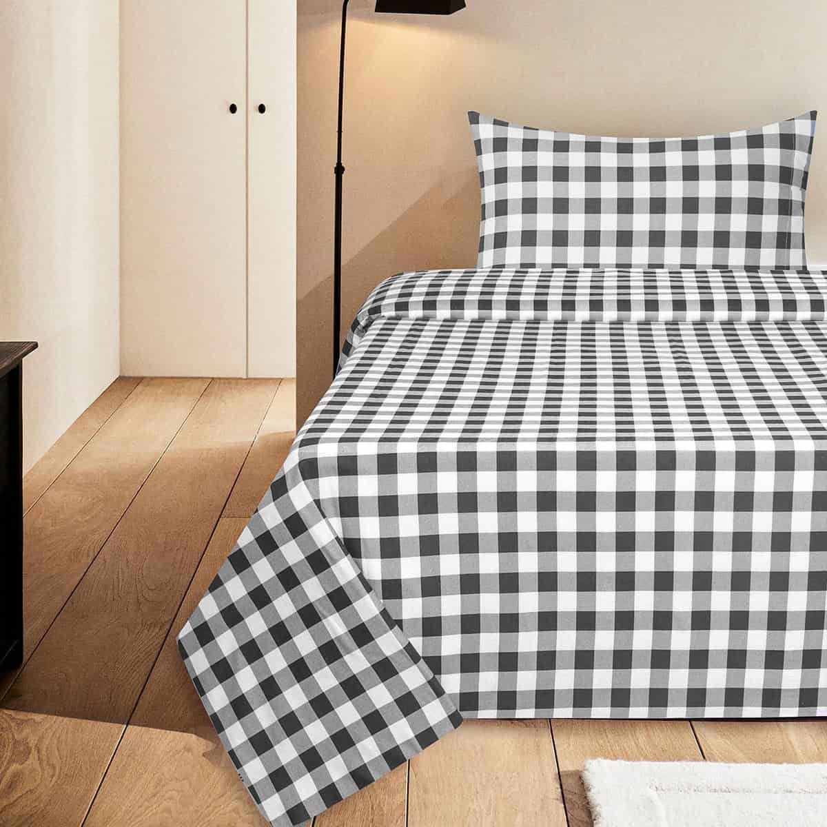Juego de sábanas de franela estampadas -Buffalo Grey - Imagen 3