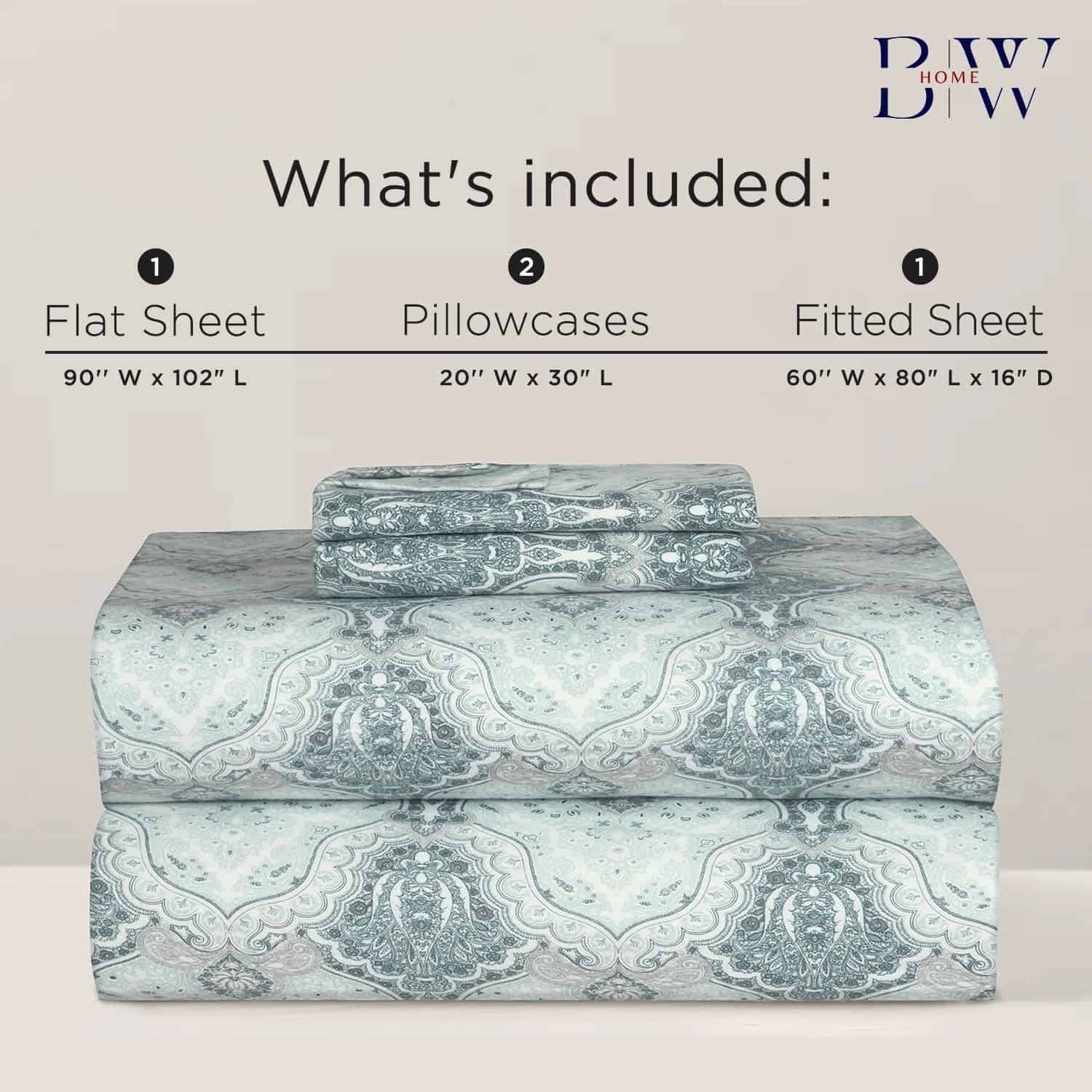 Juego de sábanas Briarwood Home Printed Flannel, 100% - Imagen 4