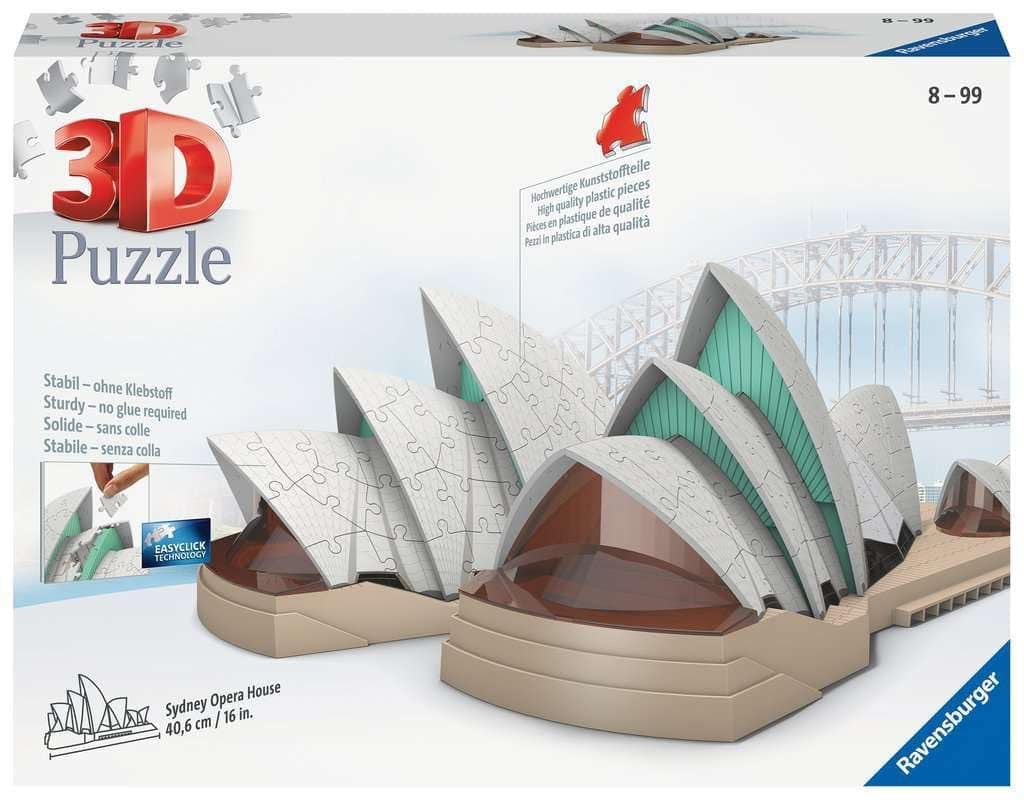 Rompecabezas 3D Ravensburger Sydney Opera House para Niños