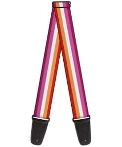 Correa de guitarra Buckle-Down Bandera Lesbiana Cinco