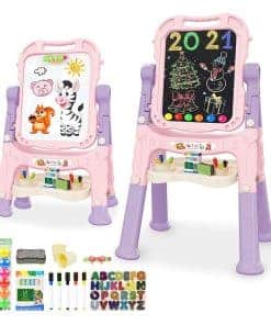 Caballete de arte Mojitodon para niños, Caballete de doble