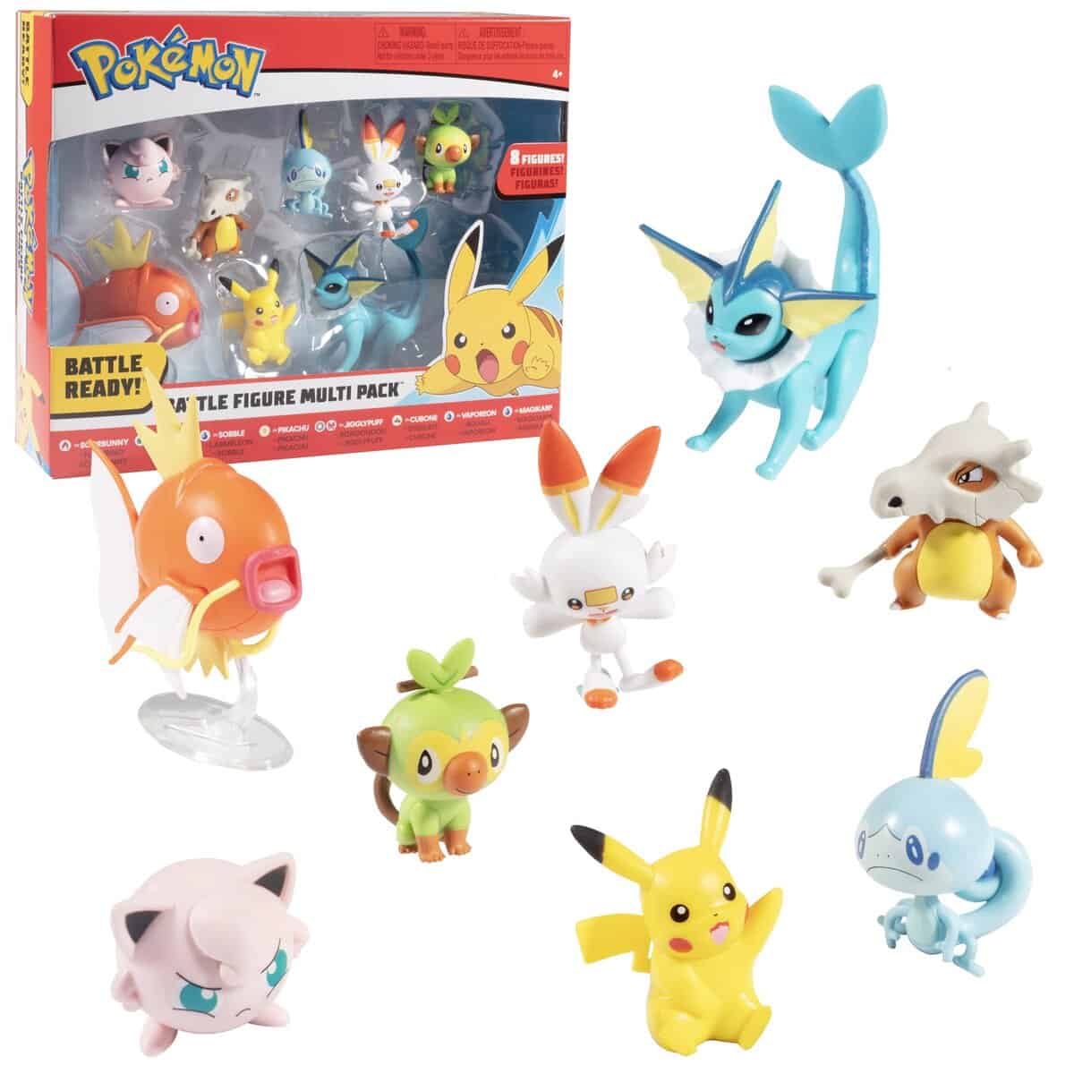 ¡Set de Figuras Pokemon Battle Ready!, 8 Piezas - Playset