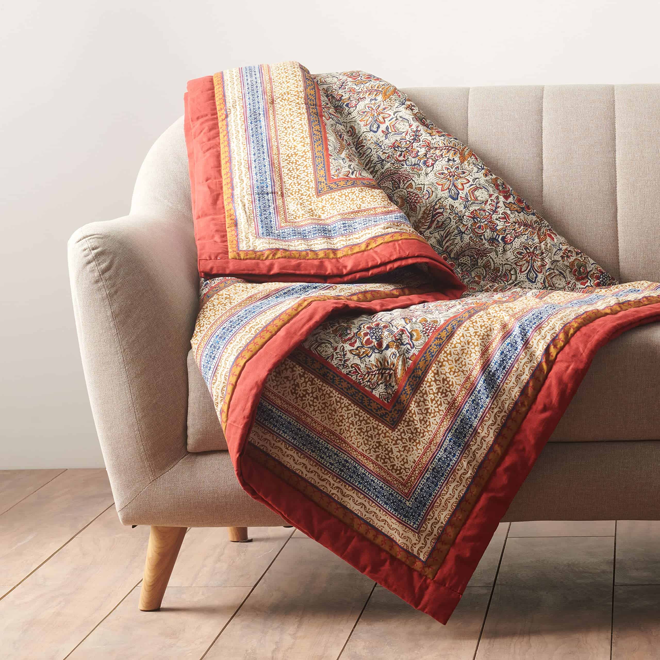 Manta de algodón Maison d' Hermine Jaipur de 50"x60" para