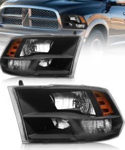 Conjunto de Faros Delanteros Compatible con Dodge Ram 1500