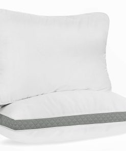 Juego de 2 Almohadas King Gusset Gris - 18 x 36 Almohadas