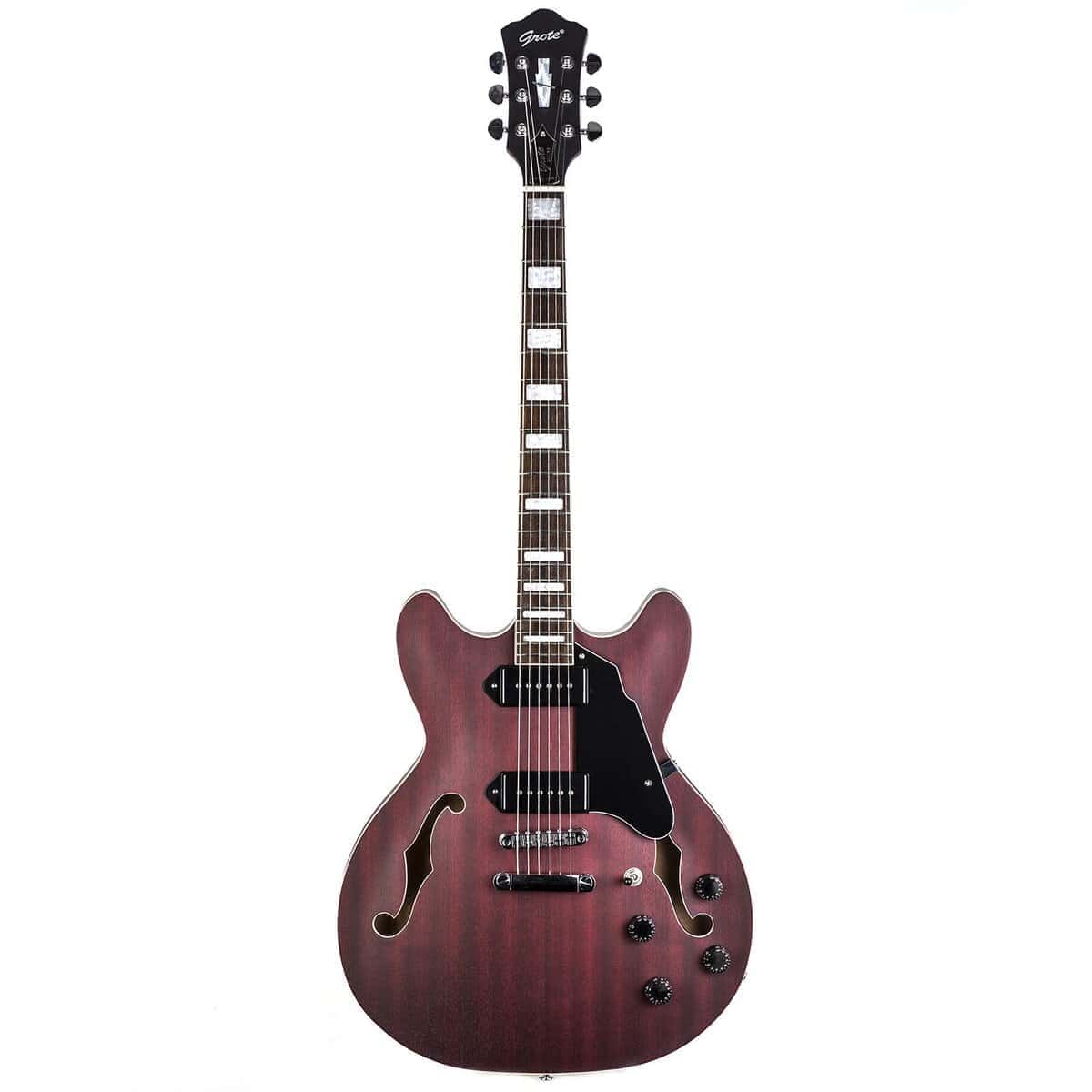Guitarra Eléctrica Grote 335 Estilo Jazz con Tapa de Arce