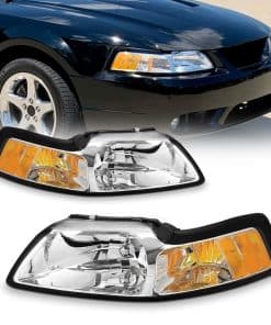 Ensamblaje de Faros Compatible con Ford Mustang 99-04 Juego
